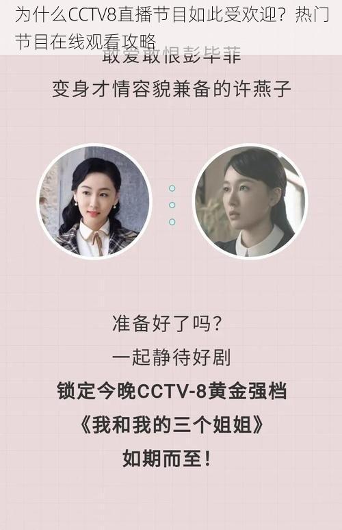 为什么CCTV8直播节目如此受欢迎?热门节目在线观看攻略